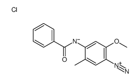 4-(benzoylamino)-2-methoxy-5-methylbenzenediazonium chloride Structure