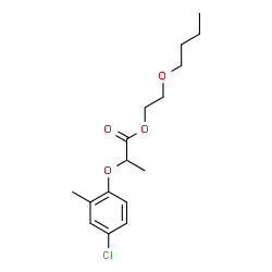 2-butoxyethyl (-)-2-(4-chloro-2-methylphenoxypropionate结构式