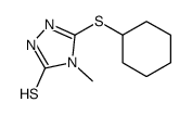 3-cyclohexylsulfanyl-4-methyl-1H-1,2,4-triazole-5-thione Structure
