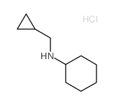 N-(cyclopropylmethyl)cyclohexanamine,hydrochloride结构式