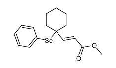 (E)-3-(1-Phenylselanyl-cyclohexyl)-acrylic acid methyl ester结构式