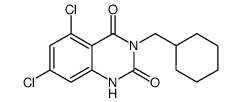 5,7-dichloro-3-cyclohexylmethyl-1H-quinazoline-2,4-dione Structure