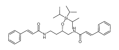 (S)-(-)-2-(triisopropylsilyoxy)putrescine 1,4-dicinnamamide结构式
