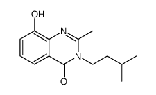 4(3H)-Quinazolinone,8-hydroxy-3-isopentyl-2-methyl- (6CI) Structure