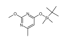 2-methoxy-4-t-butyldimethylsilyloxy-6-methylpyrimidine Structure