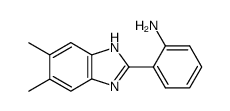2-(5,6-dimethyl-1H-benzimidazol-2-yl)-phenylamine Structure