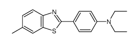 N,N-diethyl-4-(6-methylbenzothiazol-2-yl)aniline structure