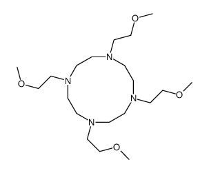 1,4,7,10-tetrakis(2-methoxyethyl)-1,4,7,10-tetrazacyclododecane Structure