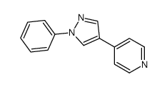 4-(1-phenyl-1H-pyrazol-4-yl)pyridine结构式