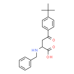 2-(BENZYLAMINO)-4-[4-(TERT-BUTYL)PHENYL]-4-OXOBUTANOIC ACID structure