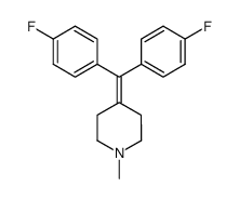 4-(bis(4-fluorophenyl)methylene)-1-methylpiperidine结构式