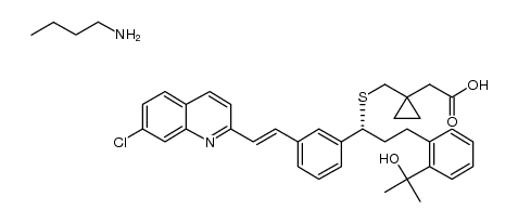 n-butylamine salt of montelukast Structure