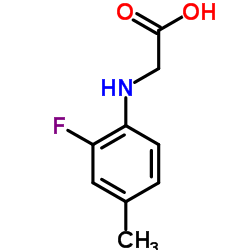 N-(2-Fluoro-4-methylphenyl)glycine结构式