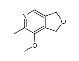 1,3-dihydro-6-methyl-7-methoxyfuro(3,4-c)pyridine Structure