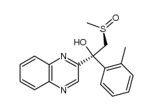 2-((R)-methylsulfinyl)-1-(quinoxalin-2-yl)-1-(o-tolyl)ethanol结构式