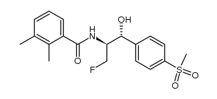 (1R,2S)-2-(2,3-dimethylbenzoyl)amino-3-fluoro-1-<4-(methylsulphonyl)phenyl>-1-propanol Structure