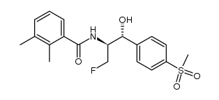 (1R,2S)-2-(2,3-dimethylbenzoyl)amino-3-fluoro-1-<4-(methylsulphonyl)phenyl>-1-propanol结构式