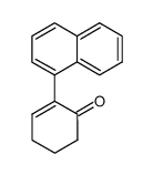 2-(1-naphthyl)-2-cyclohexenone结构式