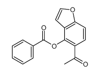 (5-acetyl-1-benzofuran-4-yl) benzoate Structure