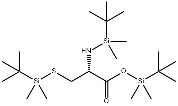 L-Cysteine, N,S-bis(tert-butyldimethylsilyl)-, tert-butyldimethylsilyl ester structure