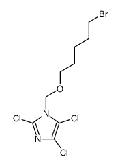 1-(5-bromopentoxymethyl)-2,4,5-trichloroimidazole结构式