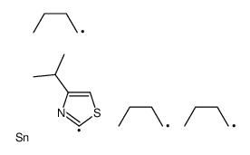 4-(1-Methylethyl)-2-(tributylstannyl)-Thiazole Structure