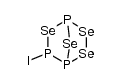 5-iodo-2,3,6,7-tetraselena-1,4,5-triphosphabicyclo{2.2.1}heptane Structure