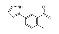 2-(4-methyl-3-nitrophenyl)-1H-imidazole结构式
