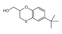 (6-tert-butyl-2,3-dihydro-1,4-benzoxathiin-2-yl)methanol结构式