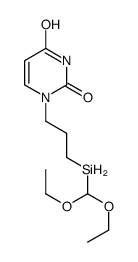 1-[3-(diethoxymethylsilyl)propyl]pyrimidine-2,4-dione结构式