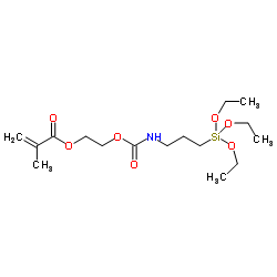o-(Methacryloxyethyl)-N-(triethoxysilylpropyl)urethane结构式