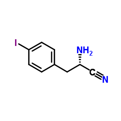 (2S)-2-Amino-3-(4-iodophenyl)propanenitrile Structure