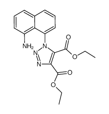 1-(8-Amino-naphthalen-1-yl)-1H-[1,2,3]triazole-4,5-dicarboxylic acid diethyl ester结构式