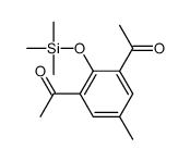 1-(3-acetyl-5-methyl-2-trimethylsilyloxyphenyl)ethanone Structure