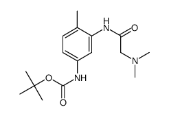 tert-butyl 3-(2-(dimethylamino)acetamido)-4-mehtylphenylcarbamate结构式
