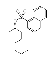 (R)-octan-2-yl quinoline-8-sulfonate结构式