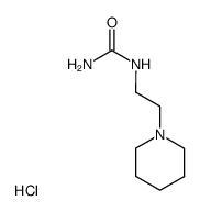 N-(β-piperidino)ethylurea hydrochloride Structure