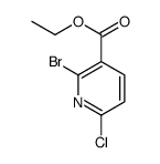 Ethyl 2-bromo-6-chloronicotinate结构式