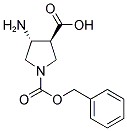TRANS-4-AMINO-1-CBZ-PYRROLIDINE-3-CARBOXYLICACID Structure