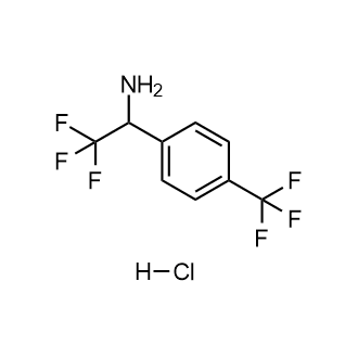 2,2,2-三氟-1-(4-(三氟甲基)苯基)乙-1-胺盐酸盐结构式