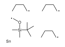 Tert-butyl-dimethyl-(tributylstannylmethoxy)silane structure