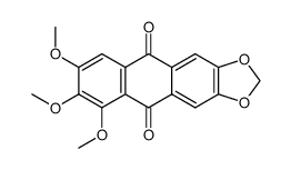 1,2,3-trimethoxy-6,7-methylenedioxy-anthraquinone Structure