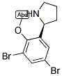 (S)-2-(3,5-二溴-2-甲氧苯基)吡咯烷结构式