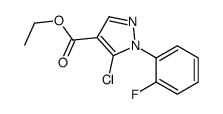ETHYL5-CHLORO-1-(2-FLUOROPHENYL)-1H-PYRAZOLE-4-CARBOXYLATE structure
