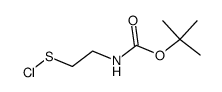 Carbamic acid, [2-(chlorothio)ethyl]-, 1,1-dimethylethyl ester (9CI)结构式