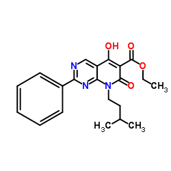 ETHYL 5-HYDROXY-8-ISOPENTYL-7-OXO-2-PHENYL-7,8-DIHYDROPYRIDO[2,3-D]PYRIMIDINE-6-CARBOXYLATE Structure