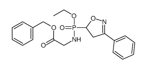 benzyl 2-[[ethoxy-(3-phenyl-4,5-dihydro-1,2-oxazol-5-yl)phosphoryl]amino]acetate Structure