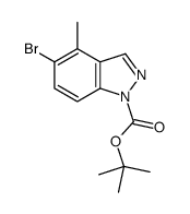 1-Boc-5-bromo-4-Methyl-1H-indazole structure