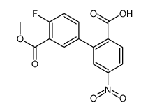 2-(4-fluoro-3-methoxycarbonylphenyl)-4-nitrobenzoic acid结构式