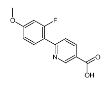 6-(2-fluoro-4-methoxyphenyl)pyridine-3-carboxylic acid结构式